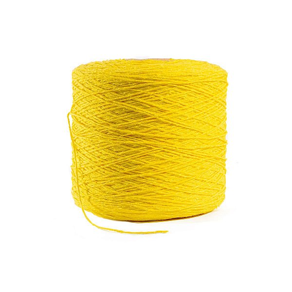 Barbante Linha para Crochê Colorido Nº 8 - Amarelo