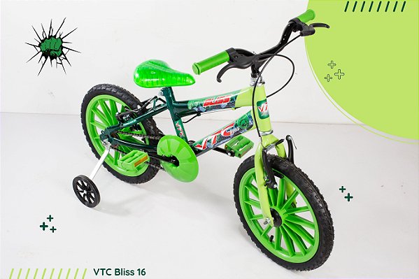 Bicicleta aro 16 infantil Verde
