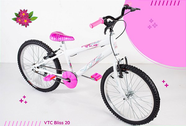 Bicicleta Infantil Menina Aro 20 branca