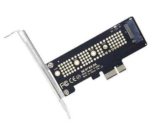 Adaptador de SSD M.2 NVME Pci-Express x1 para PCs