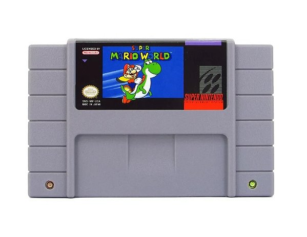 Cartucho Super Mario World para Super Nintendo (Com Save)