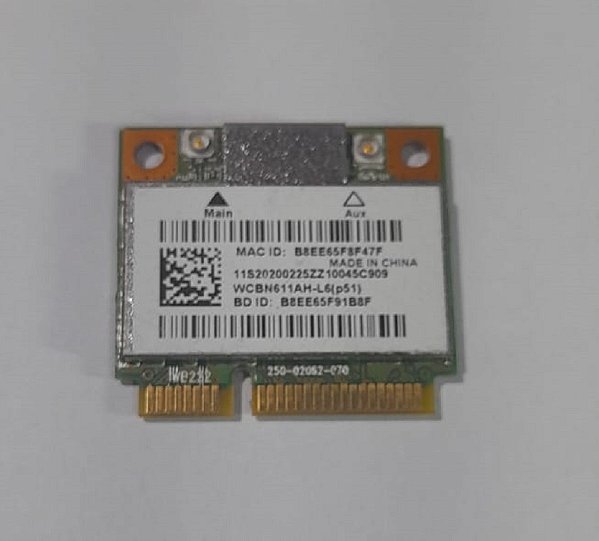 Placa de Rede WiFi Atheros Dual Band com Bluetooth para Notebooks ...