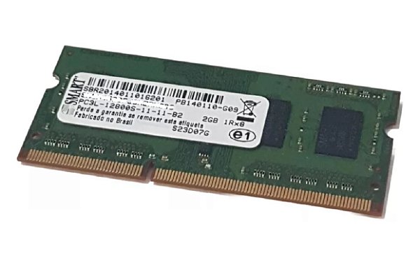 Memória Smart 2 Gigas DDR3 1600 Mhz PC3L para Notebooks