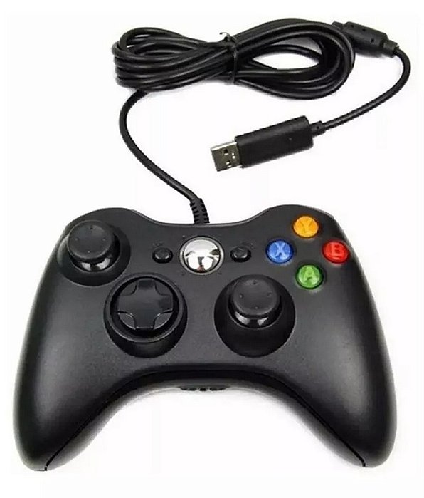 Controle com Fio para Xbox 360, PCs e Notebooks