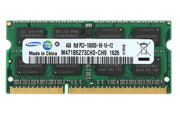 Memória Samsung 4 Gigas DDR3 1333 Mhz para Notebooks e Macbooks