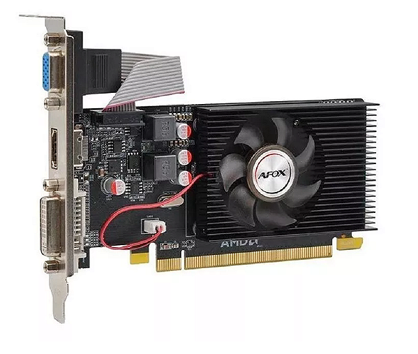 Placa de Vídeo AMD Radeon R5 220 2 Gigas DDR3 PCI-Ex com HDMI