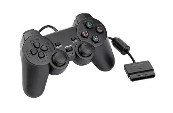 Controle com fio para PlayStation 1 e 2