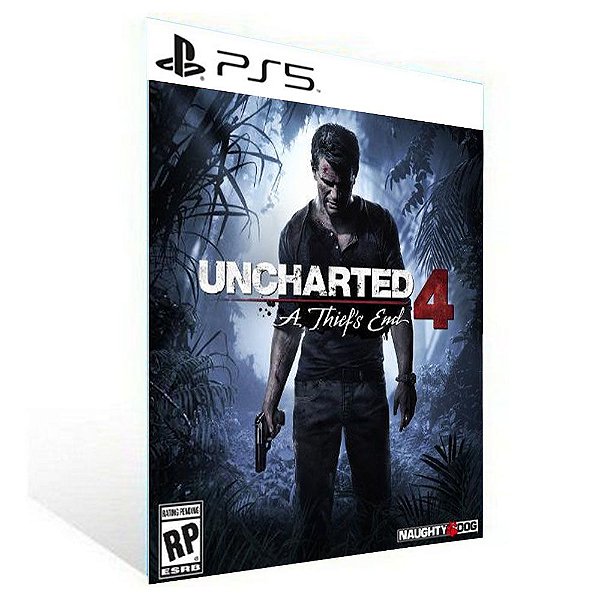 Uncharted 4: A Thief’S End - Ps5 -  Psn Mídia Digital