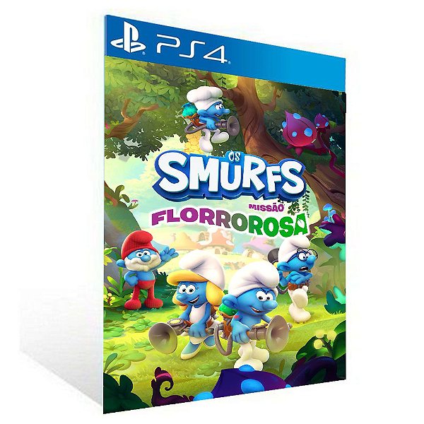 OS SMURFS MISSIÃO FLORROROSA -  PS4 - PSN MÍDIA DIGITAL