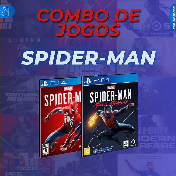 COMBO SPIDER - MAN -  Primaria - PS4 - PS5  PSN MÍDIA DIGITAL