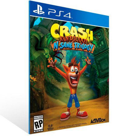 CRASH BANDICOOT N. SANE TRILOGY PS4  - PSN Mídia Digital