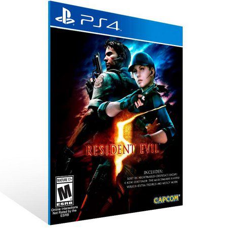 RESIDENT EVIL 5 - PS4  - PSN MÍDIA DIGITAL