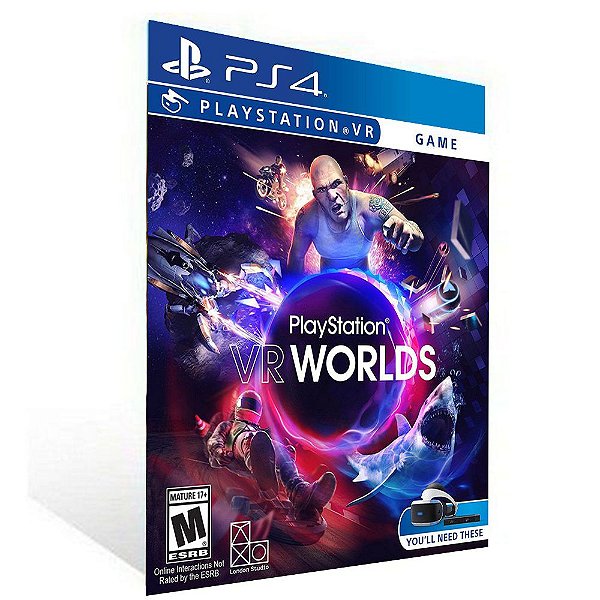 Playstation VR Worlds - PS4 - PSN MÍDIA DIGITAL