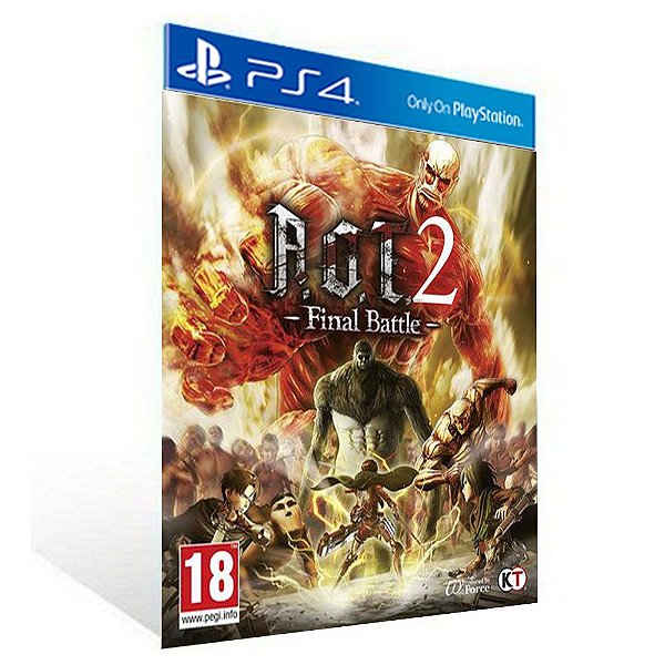 Attack on Titan 2 Final Battle  PS4 - Psn  - Mídia Digital