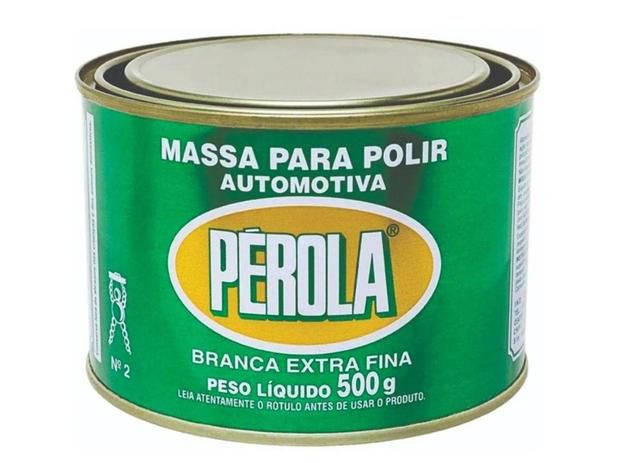 MASSA DE POLIR BRANCA EXTRA FINA 500G - PÉROLA