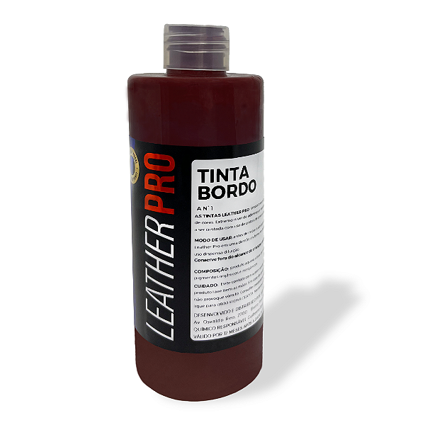 TINTA BORDÔ 250ML - LEATHER PRO