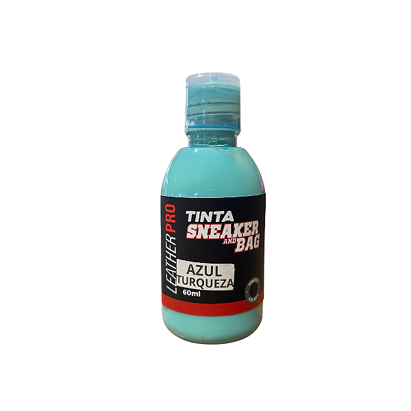 TINTA AZUL TURQUESA 60ML - LEATHER PRO