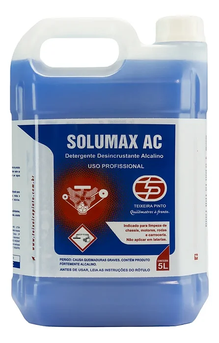 TP SOLUMAX AC DETERGENTE DESINCRUSTANTE ALCALINO 5L 1:40 - TEIXEIRA PINTO
