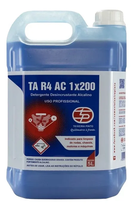 TP TA R4 AC DETERGENTE DESINCRUSTANTE ALCALINO 1:200 5 L - TEIXEIRA PINTO