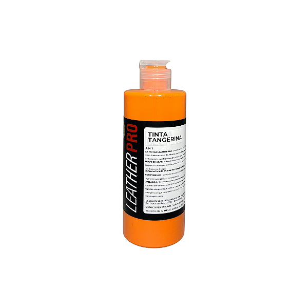 TINTA TANGERINA PARA COURO 250ML - LEATHER PRO