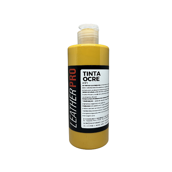 TINTA OCRE PARA COURO 250ML - LEATHER PRO