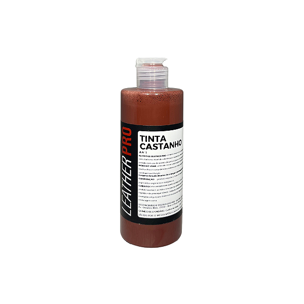 TINTA CASTANHO 250ML - LEATHER PRO