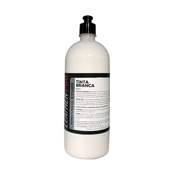 TINTA BRANCA PARA COURO 1L - LEATHER PRO