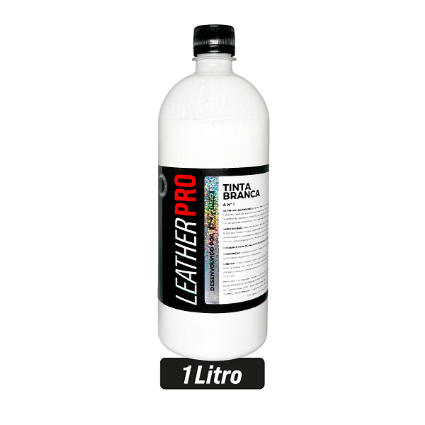 TINTA BRANCA 1L - LEATHER PRO