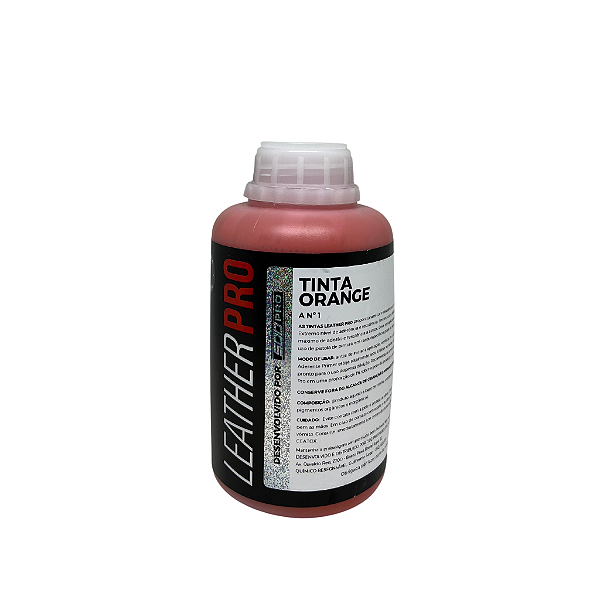 TINTA ORANGE 500ML - LEATHER PRO