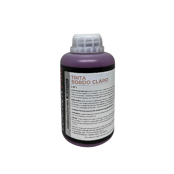 TINTA BORDO CLARO 500ML - LEATHER PRO