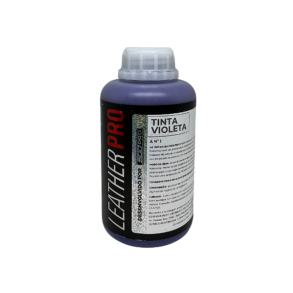 TINTA VIOLETA 500ML - LEATHER PRO