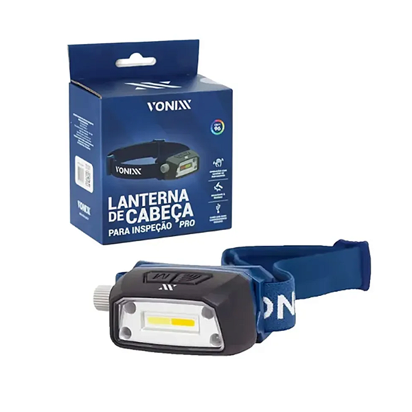 Vonixx Lanterna de Cabeça PRO para Inspeção 350 Lumens