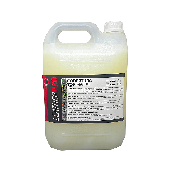 VERNIZ FOSCO COBERTURA TOP MATTE PARA PLASTICO 5L - LEATHER PRO