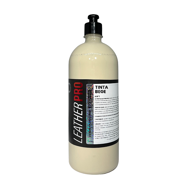 TINTA BEGE PARA COURO 1L - LEATHER PRO