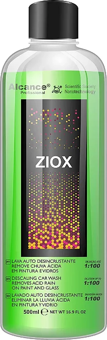 ZIOX SHAMPOO ACIDO E REMOVEDOR DE CHUVA ACIDA 500ML - ALCANCE
