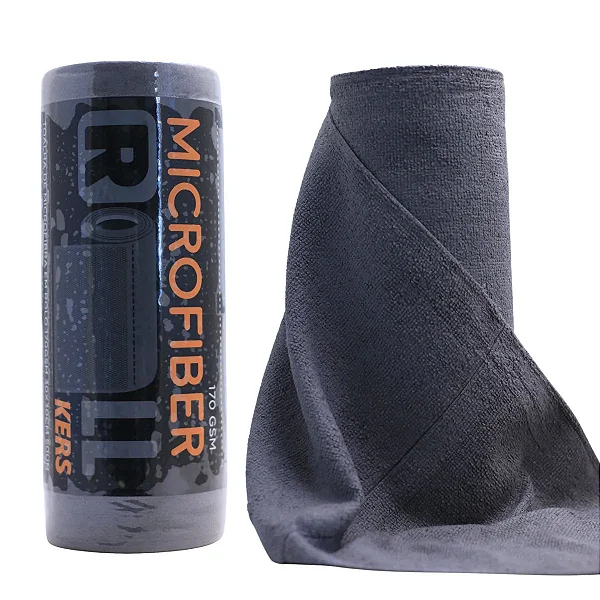 ROLO COM 50UN MICROFIBRA CINZA 30X30CM 170GSM - KERS