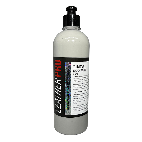 TINTA COD 5084 CINZA CLARO PARA COURO 500ML - LEATHER PRO