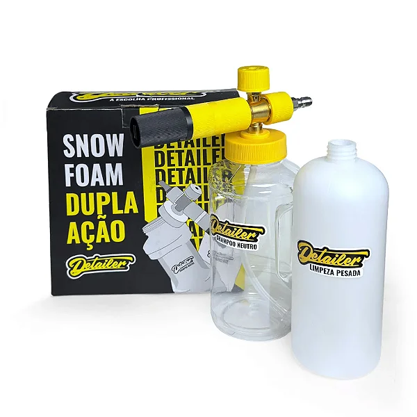 CANHÃO DE ESPUMA SNOW FOAM DUPLA AÇÃO 2 COPOS 1L - DETAILER