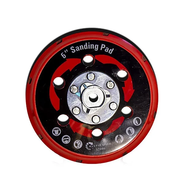 Prato Suporte Ventilado 6" para Politriz Roto Orbital Livre - Kers