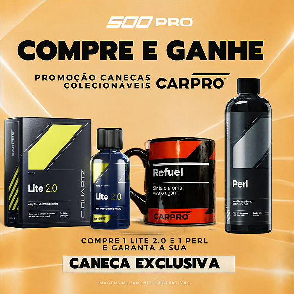 Kit Carpro Perl 500ML + CQUARTZ Lite 2.0 com Caneca de Brinde