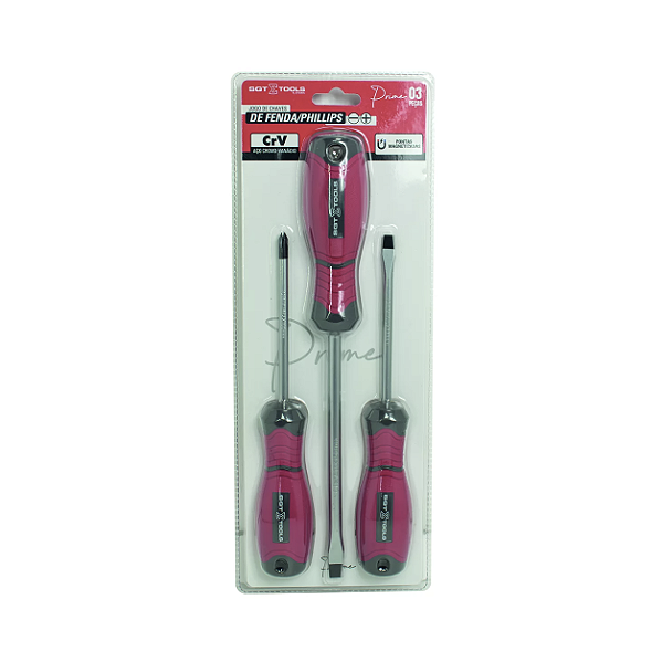 Jogo de Chaves de Fenda Phillips Prime 3 Peças - Sigma Tools