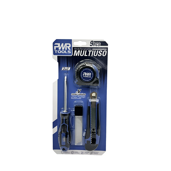 Kit de Ferramentas Multiuso 9 Peças PWR - Sigma Tools