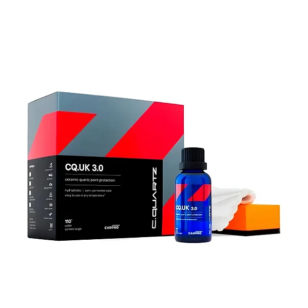 CarPro CQuartz CQ.UK 3.0 - Coating Cerâmico para Pintura Automotiva 50ml