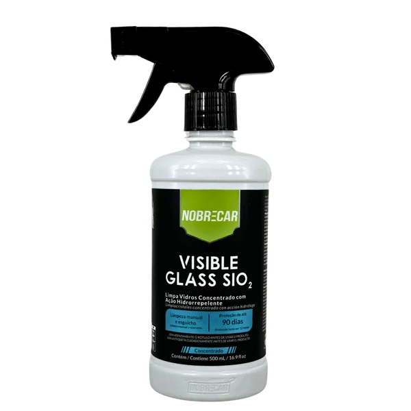 NC VISIBLE GLASS LIMPEZA E REPELÊNCIA PARA PARA-BRISAS 500ML - NOBRECAR