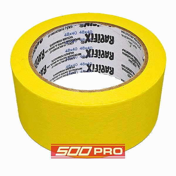 FITA CREPE ALTA PERFORMANCE AMARELA 48MM X 40M - RAPIFIX