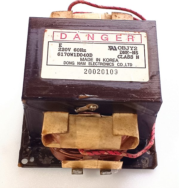 Transformador Trafo Micro-ondas 6170W1DO40D 220V Original