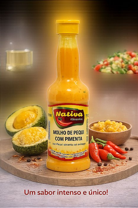 MOLHO DE PEQUI COM PIMENTA NATIVA 150ml