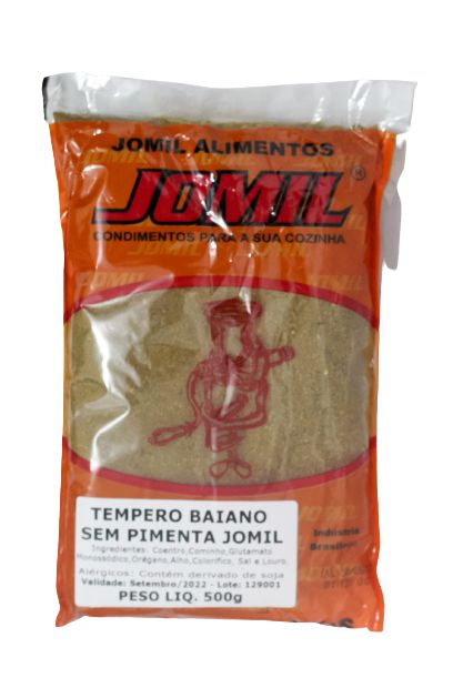 TEMPERO BAIANO SEM PIMENTA 500g JOMIL