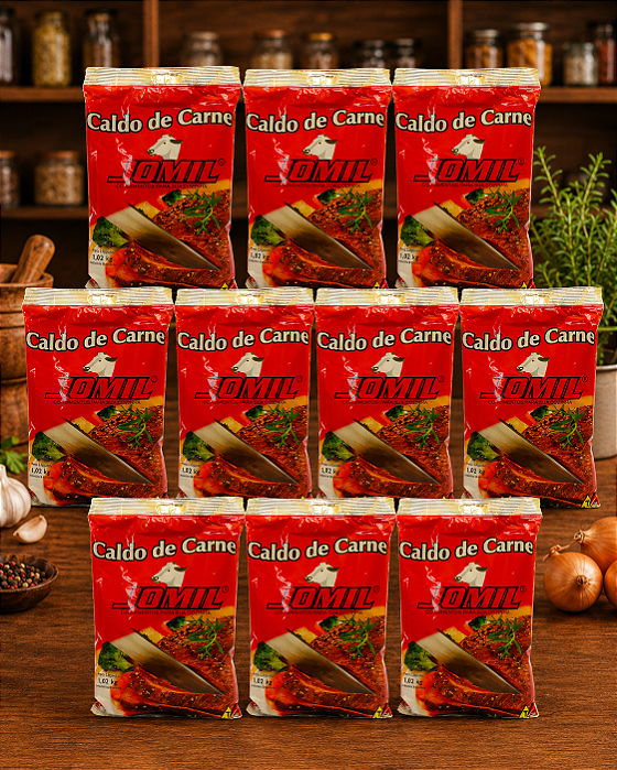 CALDO DE CARNE 1,02kg - 10 UNIDADES