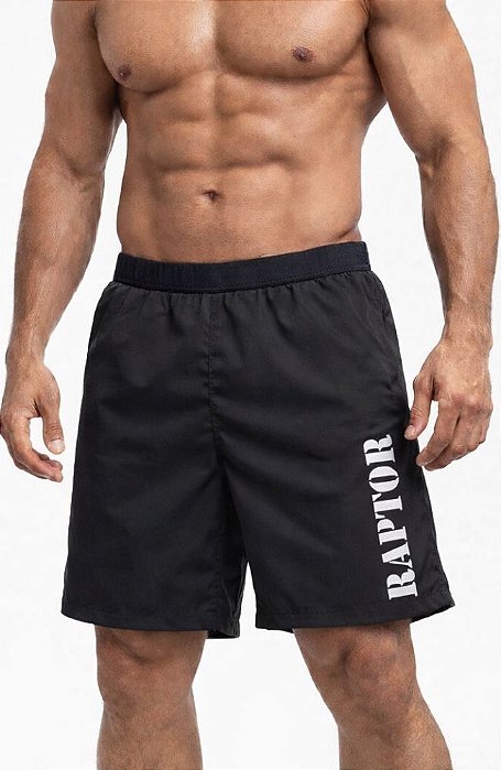 Bermuda Workout Preto Militar Raptor